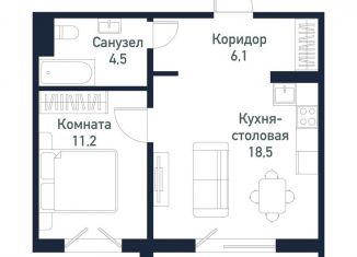 Продается однокомнатная квартира, 40.5 м2, Челябинская область