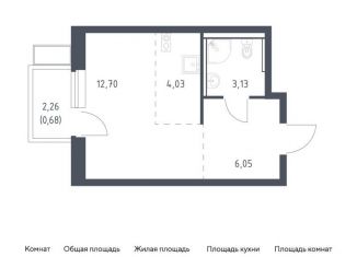 Продаю квартиру студию, 26.6 м2, Московская область, жилой комплекс Егорово Парк, к3.2