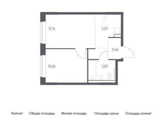 Продам 1-комнатную квартиру, 34.6 м2, Москва, жилой комплекс Квартал Марьино, к4