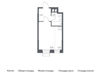 Продажа квартиры студии, 25 м2, Москва, многофункциональный комплекс Тропарево Парк, к2.1
