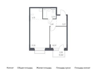 Продажа однокомнатной квартиры, 41.5 м2, поселение Кокошкино, жилой комплекс Новое Внуково, к28