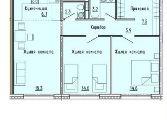Продажа трехкомнатной квартиры, 72.5 м2, Пензенская область, улица Яшиной, 4
