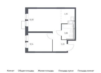 Продажа двухкомнатной квартиры, 40.1 м2, деревня Путилково