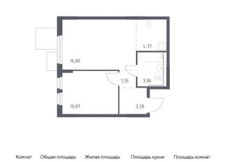 Продается однокомнатная квартира, 40.5 м2, Мытищи, жилой комплекс Мытищи Парк, к5