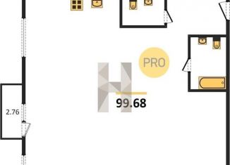 3-комнатная квартира на продажу, 99.7 м2, Новосибирск, Дачное шоссе, 20Б, ЖК Флора и Фауна