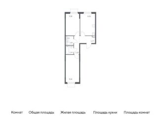 Продается двухкомнатная квартира, 57.4 м2, Московская область, жилой комплекс Мытищи Парк, к5