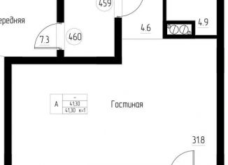 Продаю 1-комнатную квартиру, 53.4 м2, Калининградская область