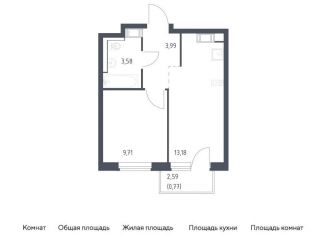 Продажа однокомнатной квартиры, 31.2 м2, Ленинградская область