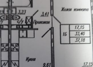 Продаю 1-комнатную квартиру, 37.2 м2, Чебоксары, Калининский район, Солнечный бульвар, поз6