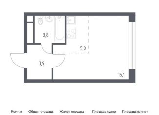 Квартира на продажу студия, 28 м2, Москва, СЗАО, 3-я Хорошёвская улица, 17А