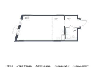 Квартира на продажу студия, 36 м2, посёлок Песочный, Садовая улица