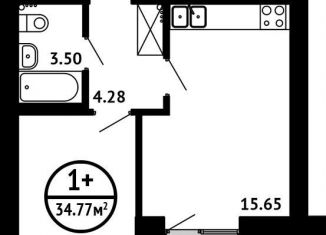 Продаю 1-комнатную квартиру, 34.8 м2, Уфа, ЖК Цветы Башкирии