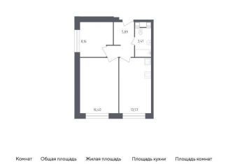 Продажа 2-комнатной квартиры, 47.4 м2, Москва, Пятницкое шоссе, 58, ЖК Перец