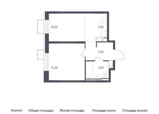 Продажа 2-комнатной квартиры, 37.9 м2, посёлок Песочный, Садовая улица