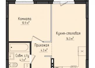 1-ком. квартира на продажу, 35.5 м2, село Первомайский, жилой комплекс Город Оружейников, 20