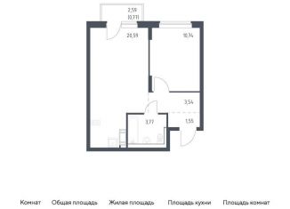 Продается 1-комнатная квартира, 41 м2, Ленинградская область