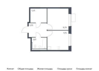 Продается 1-комнатная квартира, 35.8 м2, Москва