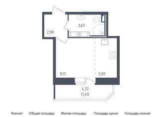 Продается квартира студия, 22.2 м2, Санкт-Петербург, жилой комплекс Живи в Рыбацком, 5, муниципальный округ Рыбацкое