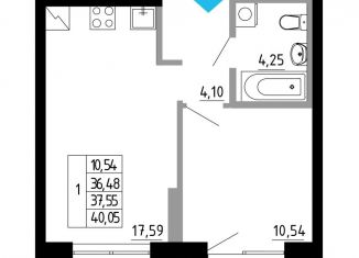 Продаю 1-ком. квартиру, 37.6 м2, Екатеринбург, Походная улица, 12, метро Ботаническая