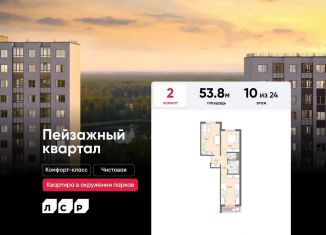 Продается 2-ком. квартира, 53.8 м2, Санкт-Петербург, Красногвардейский район