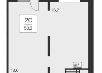 Продаю 2-комнатную квартиру, 50.2 м2, Новосибирск, Игарская улица, 6, метро Заельцовская