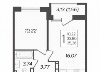 Продажа 1-комнатной квартиры, 35 м2, Краснодар, Карасунский округ, Уральская улица, 87/7