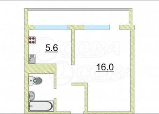 Продам 1-ком. квартиру, 33.7 м2, Тюмень, улица Коммунаров, 37, Центральный округ