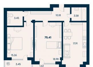 Продам двухкомнатную квартиру, 25.9 м2, поселок городского типа Заозерное, улица Аллея Дружбы, 7