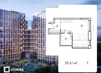 Продажа квартиры студии, 29.4 м2, Москва, метро Электрозаводская, Потешная улица, вл5с1