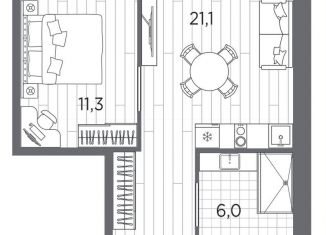 Продажа 2-комнатной квартиры, 38.4 м2, Санкт-Петербург, метро Нарвская, проспект Стачек, 62Б