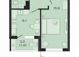 Продается 1-комнатная квартира, 33.1 м2, Ярославль, Кировский район, Весенняя улица, 4