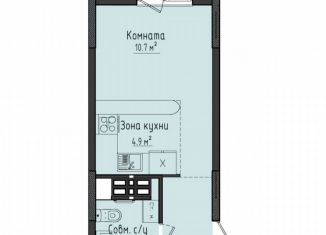 Продаю квартиру студию, 23.5 м2, село Первомайский, улица Строителя Николая Шишкина, 6/4