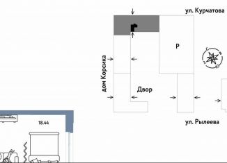 Продам квартиру студию, 25 м2, Тюменская область, Краснооктябрьская улица, 10к1