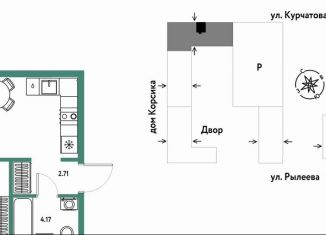 2-комнатная квартира на продажу, 37 м2, Тюмень, Краснооктябрьская улица, 10к1, Калининский округ