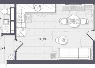 Продам квартиру студию, 31.9 м2, Астрахань