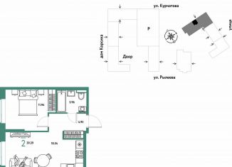 Продается двухкомнатная квартира, 39.4 м2, Тюменская область