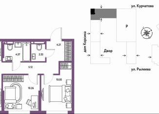 Продам 3-ком. квартиру, 56 м2, Тюмень, Калининский округ, Краснооктябрьская улица, 10к1