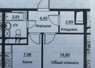 Продаю однокомнатную квартиру, 33.5 м2, Обнинск, проспект Ленина, 137к4