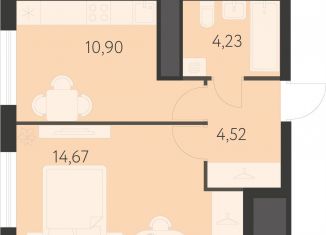 Продам 1-комнатную квартиру, 34.3 м2, Екатеринбург, метро Чкаловская, 17-й квартал, 7к2