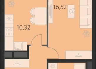 Продается 1-комнатная квартира, 39.5 м2, Екатеринбург, метро Чкаловская, улица Академика Ландау, 43