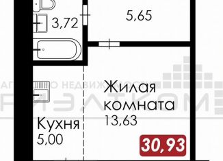 Квартира на продажу студия, 31 м2, Благовещенск, Набережная улица, 50/2