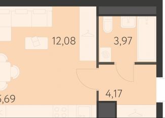 Продается квартира студия, 25.9 м2, Екатеринбург, метро Чкаловская, 17-й квартал, 7к2