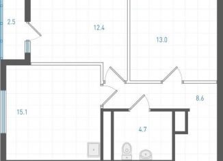 2-комнатная квартира на продажу, 55.3 м2, Екатеринбург, улица Учителей, 31, улица Учителей