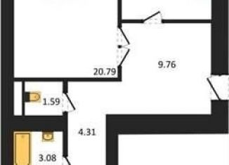 Продам 2-комнатную квартиру, 72.8 м2, Воронеж, переулок Здоровья, 90Г/1к1