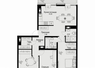 Продается трехкомнатная квартира, 90.8 м2, Санкт-Петербург, Петроградский район