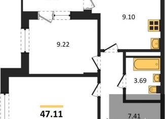 Продам двухкомнатную квартиру, 47.1 м2, Воронеж, Советский район, Острогожская улица, 164