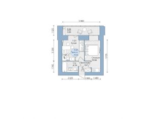 1-ком. квартира на продажу, 34.3 м2, Туймазы, улица 70 лет Октября, 13В