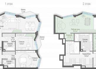 Продаю трехкомнатную квартиру, 146.5 м2, Москва, Электрический переулок, 1с14, Пресненский район