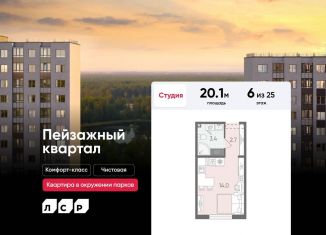 Продается квартира студия, 20.1 м2, Санкт-Петербург, муниципальный округ Полюстрово