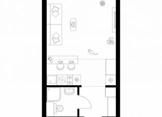 Продам квартиру студию, 25.2 м2, Москва, жилой комплекс Полар, 1.4